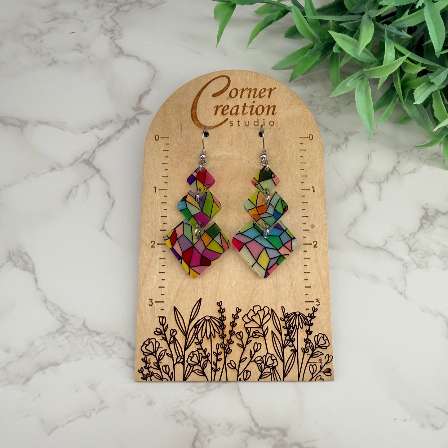 Stained Glass Earrings