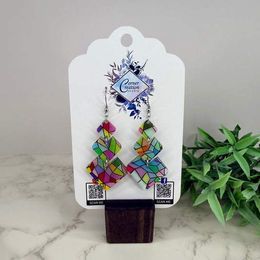 Stained Glass Earrings