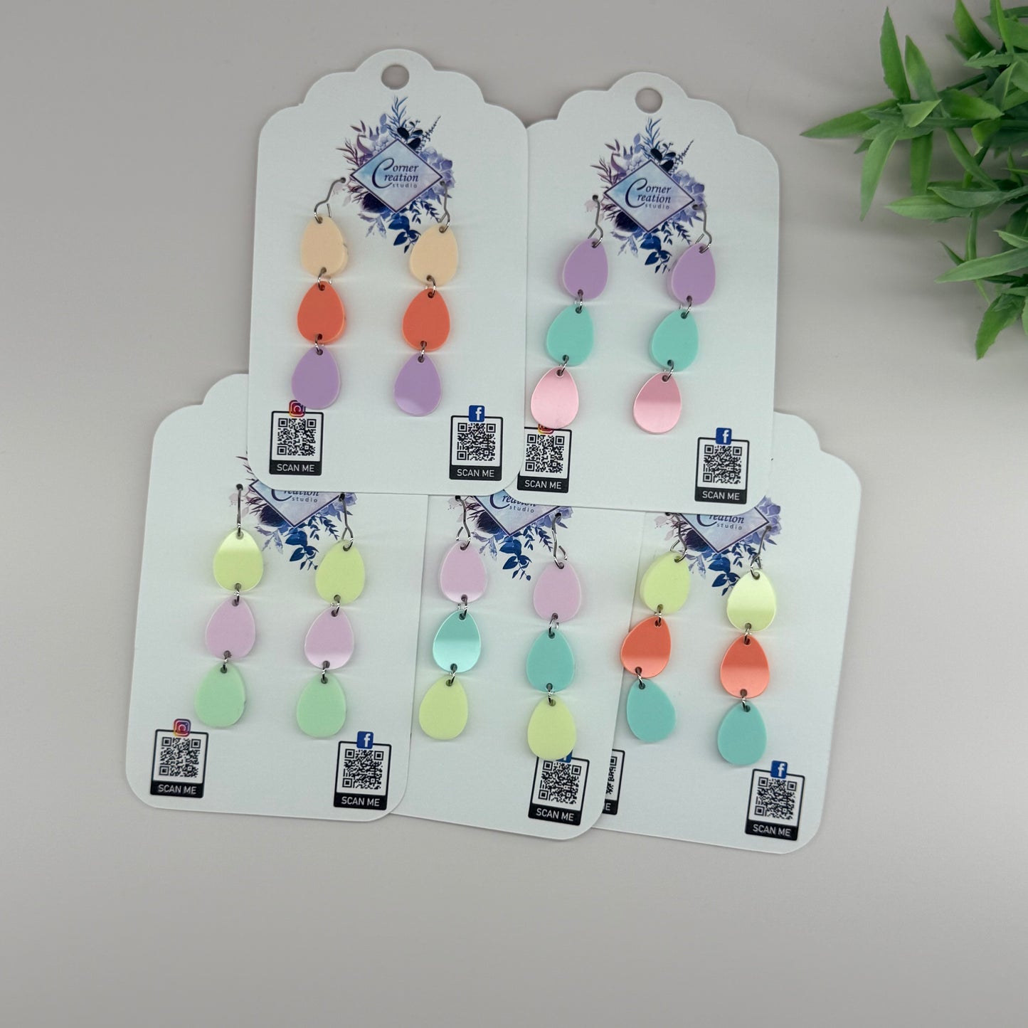 Cascading Easter Egg Earrings