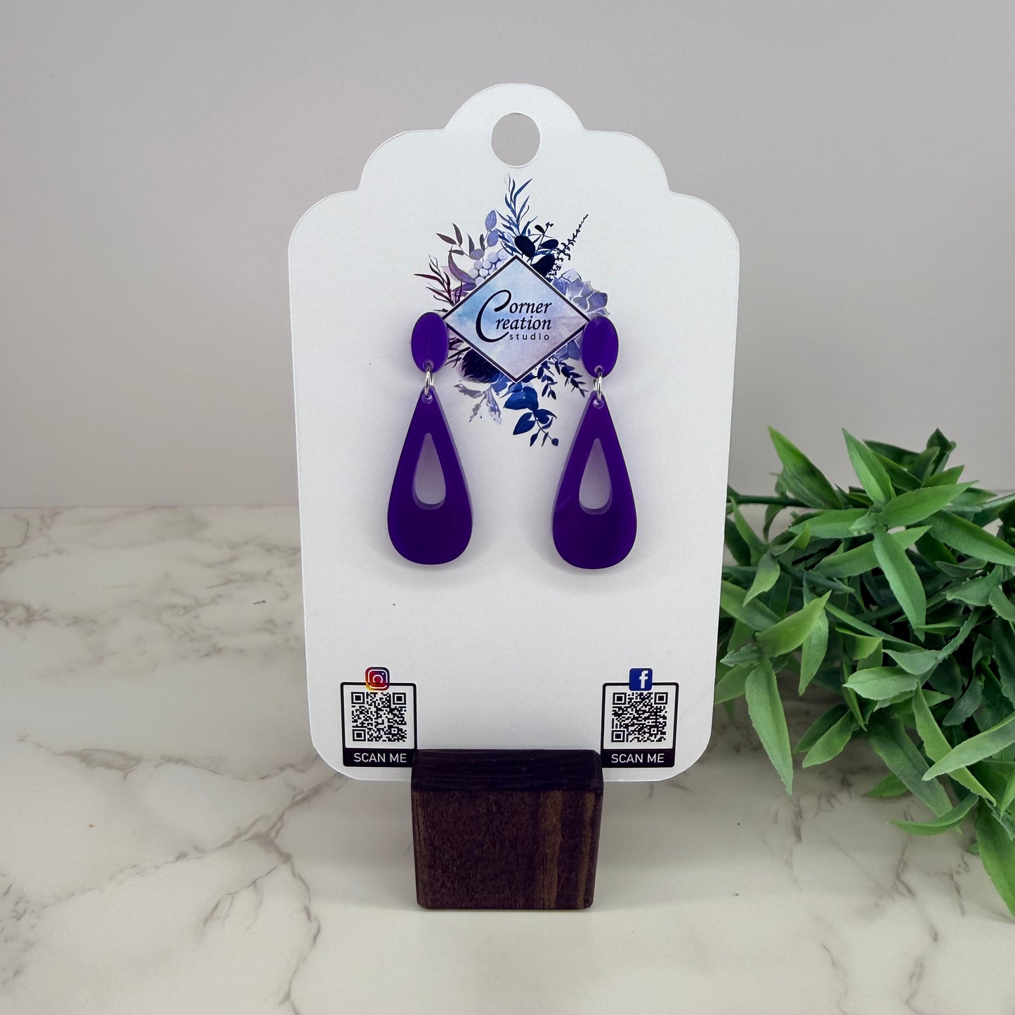 Boho Open Teardrops Earrings
