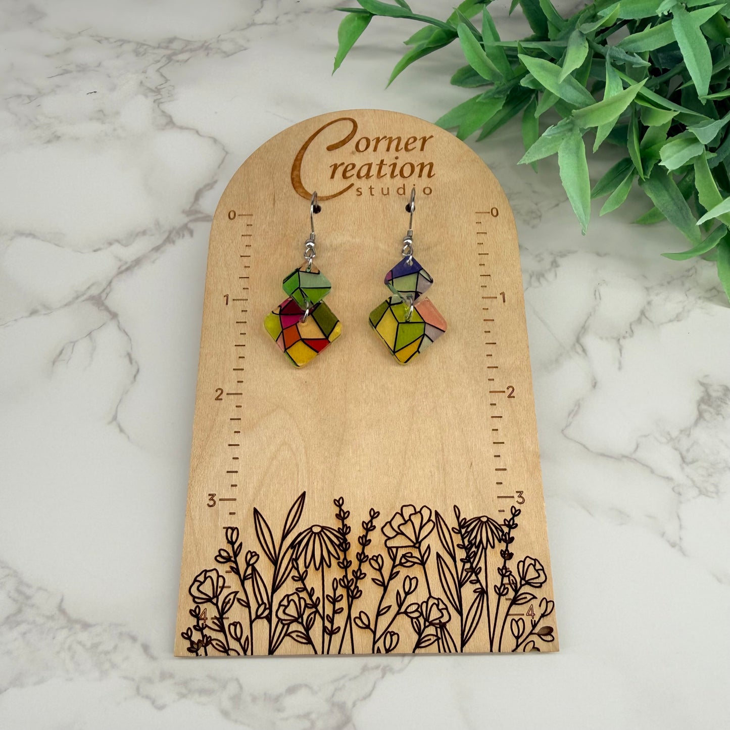Stained Glass Earrings