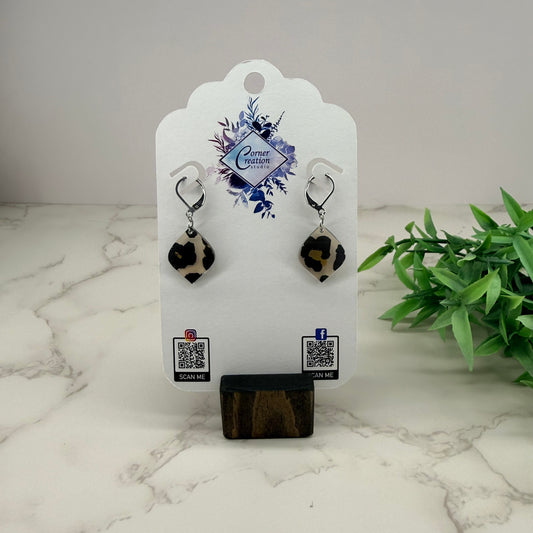 Diamond Leopard Earrings
