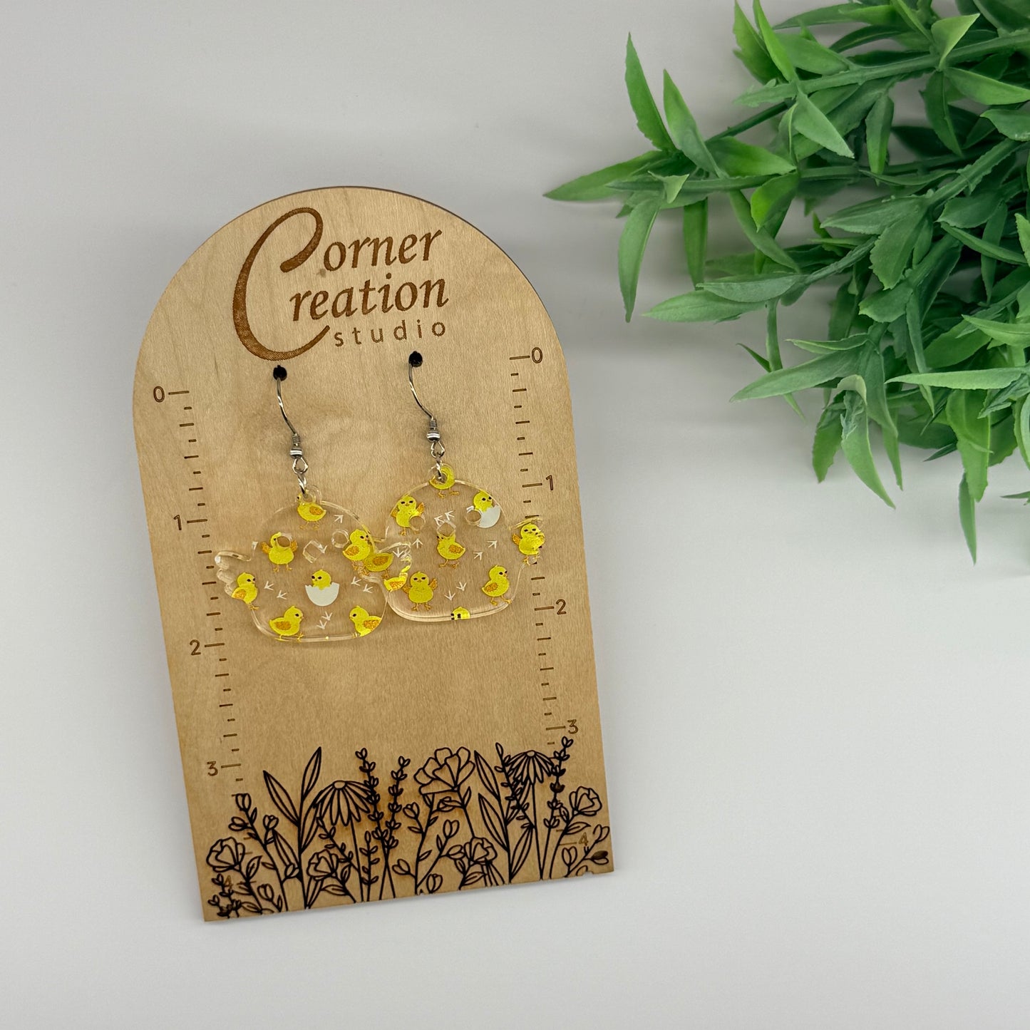 Easter Chick Chick Earrings