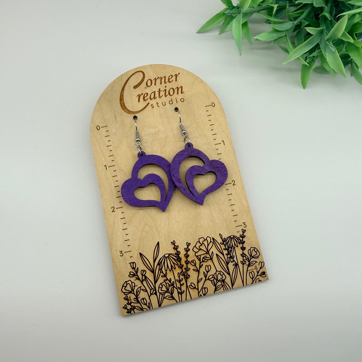 Heart in Heart Earrings