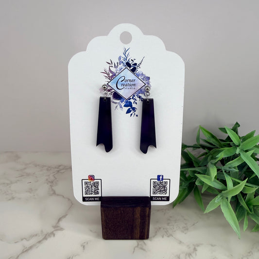 Northern Lights Iridescent Bar Drop Earring