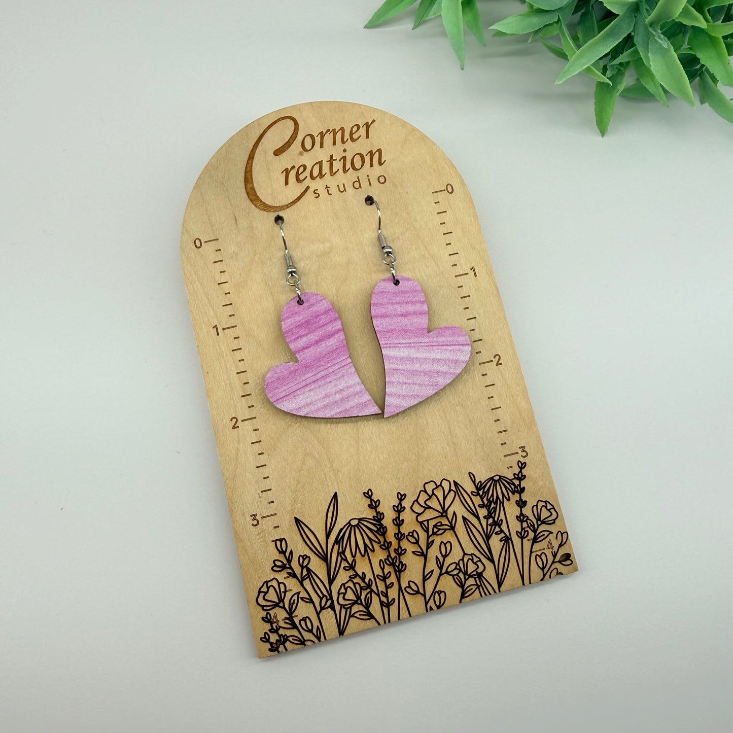 Droopy Heart Earrings