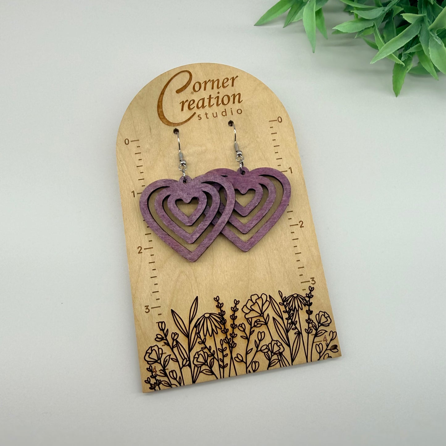 Heart in Heart in Heart Earrings
