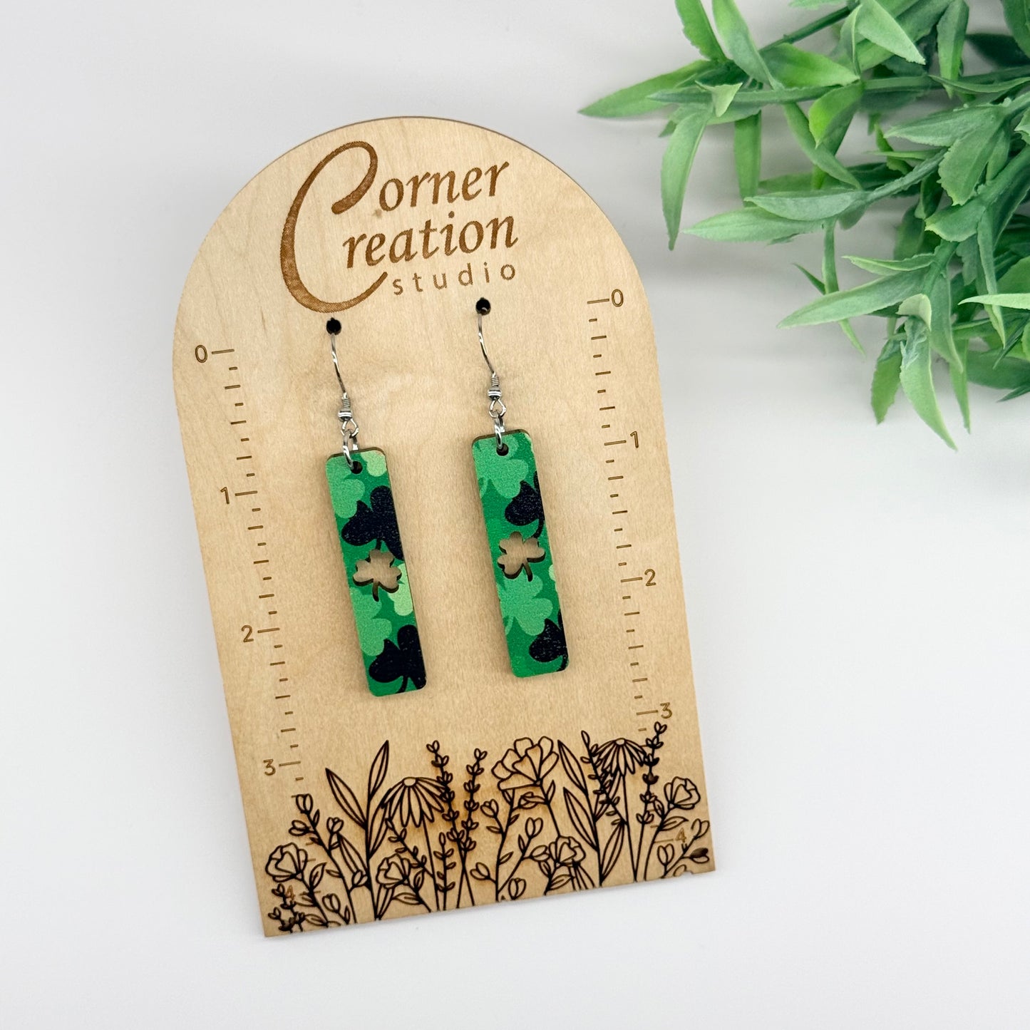 St. Patrick's Day Bar Earrings