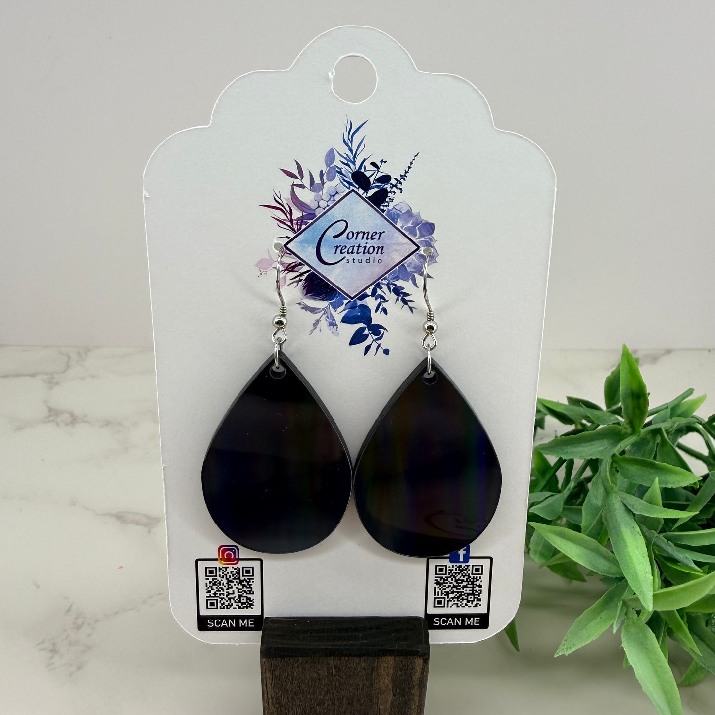 Northern Lights Iridescent Teardrop Earrings