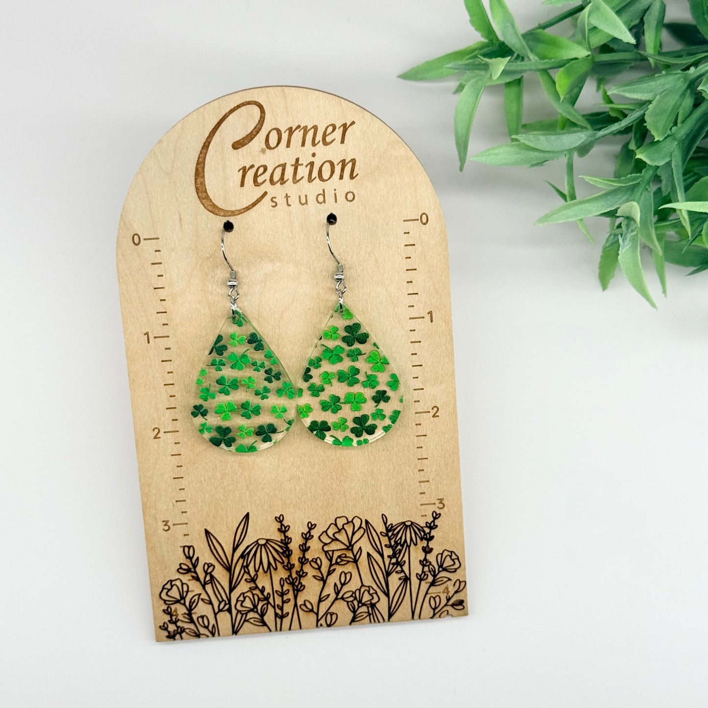St. Patrick's Day TearDrop Earrings