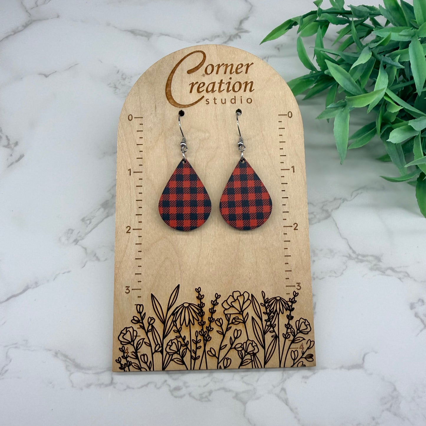 Buffalo Plaid Earring