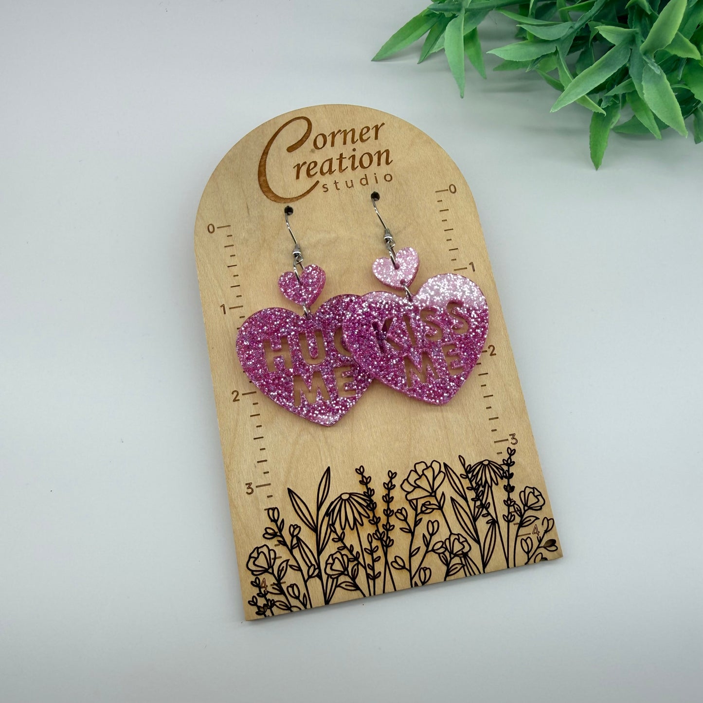 Conversational Heart Earrings
