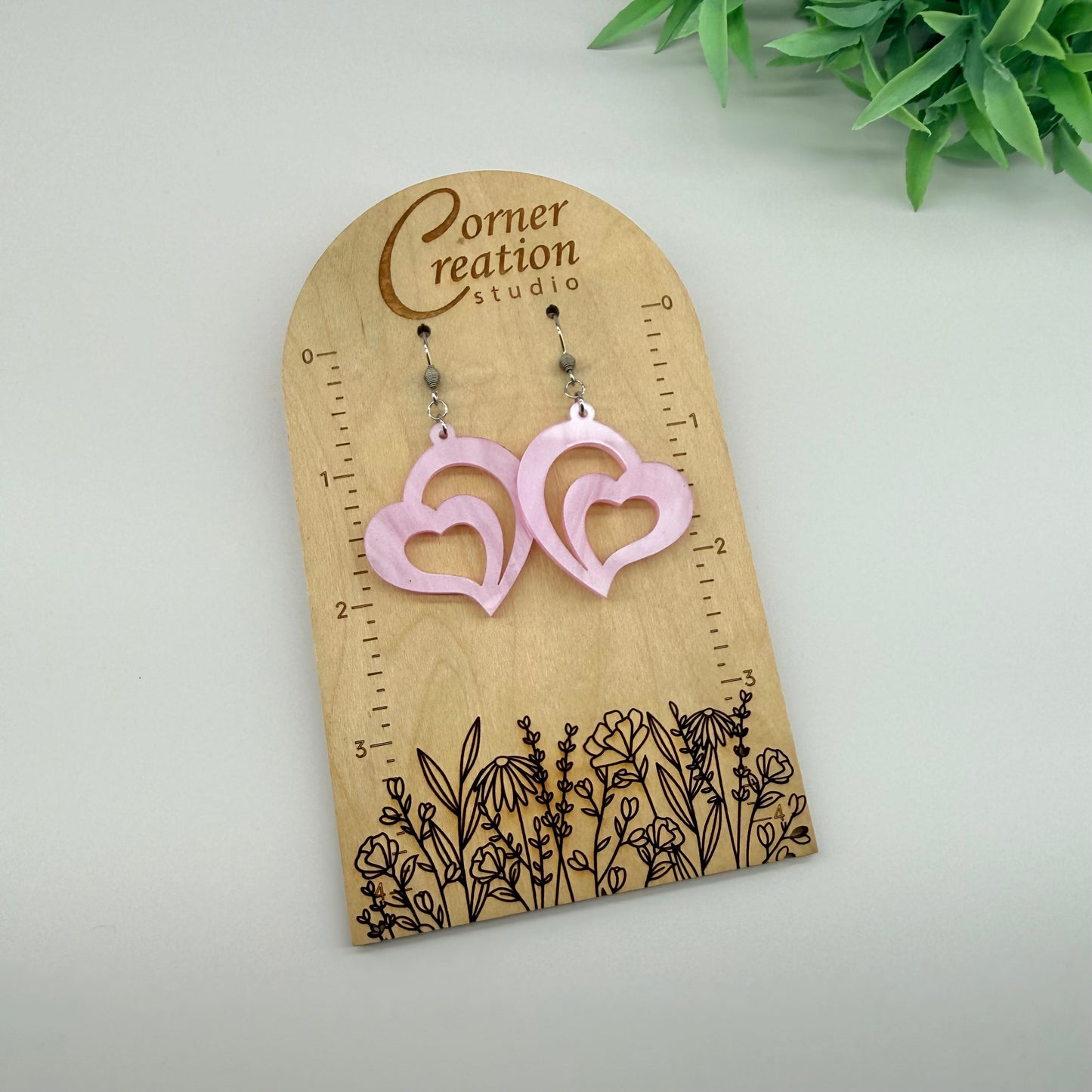 Heart in Heart Earrings