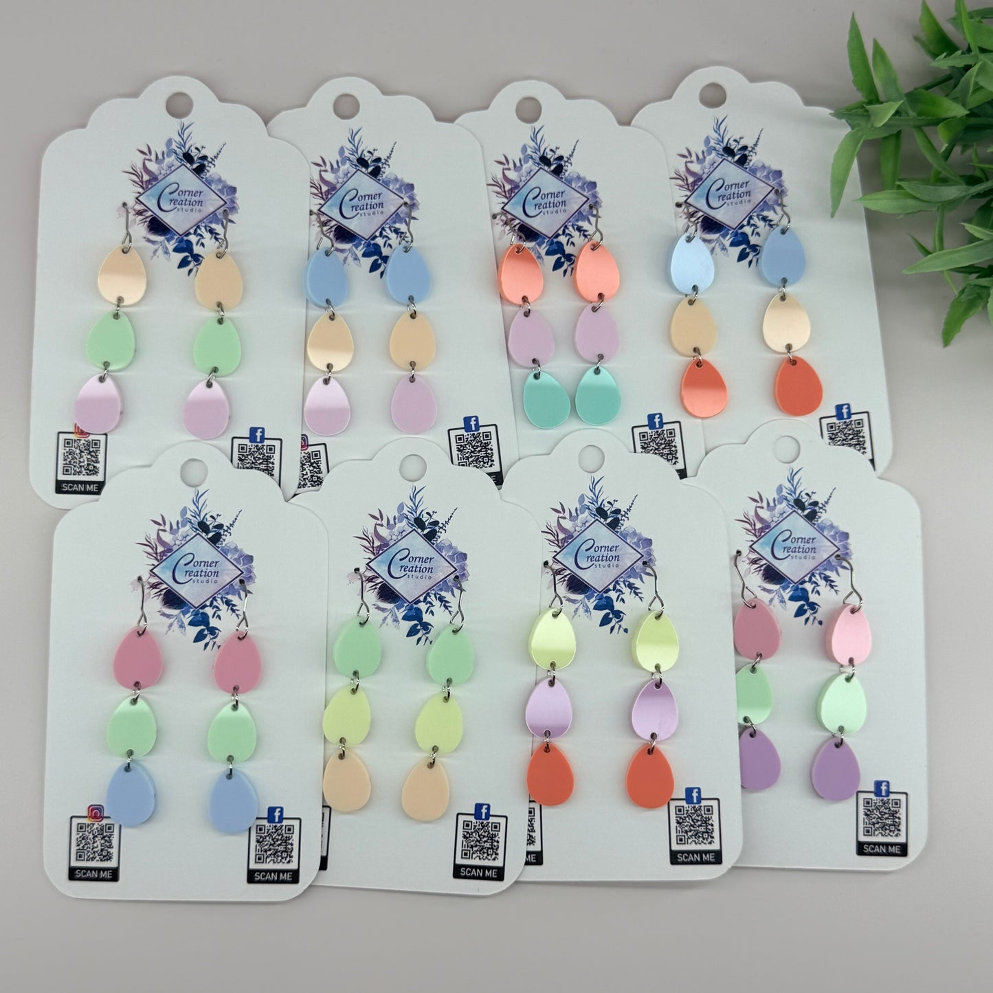 Cascading Easter Egg Earrings