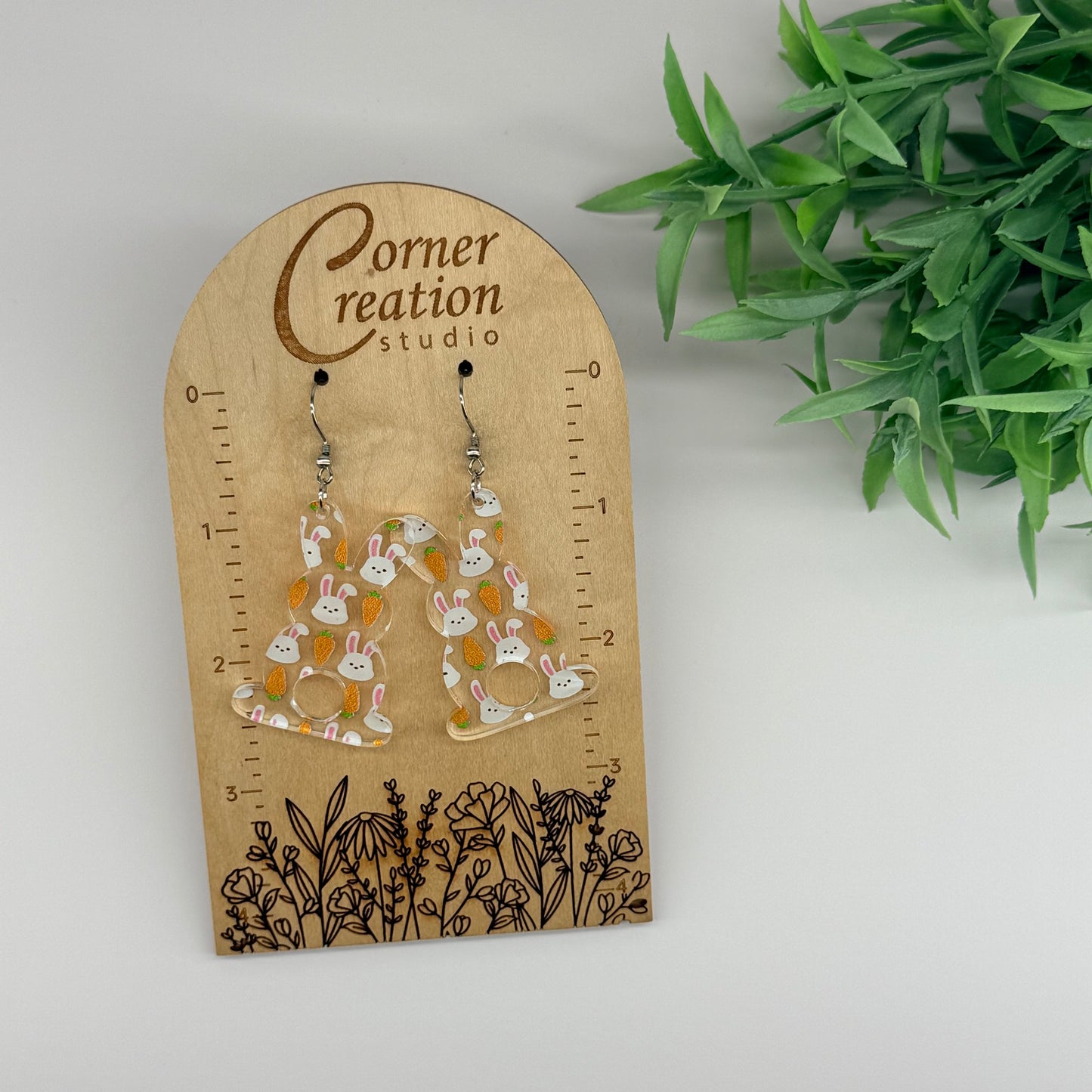 Easter Bunny & Carrot Earrings