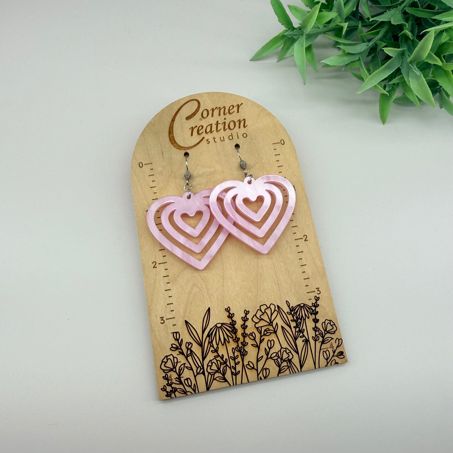Heart in Heart in Heart Earrings