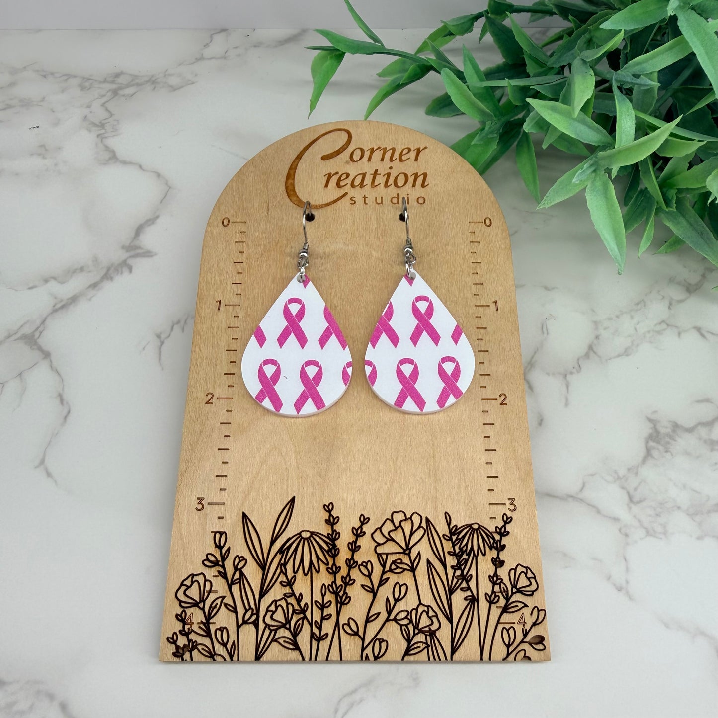 Breast Cancer Awareness Earring