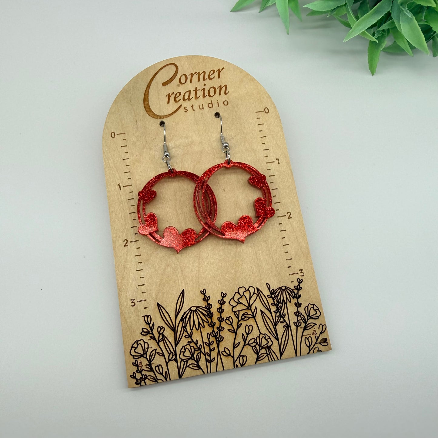 Heart Round Earrings