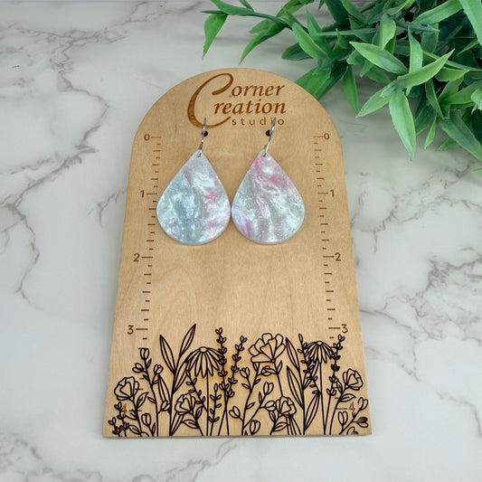 Cotton Candy Potion Teardrop Earrings