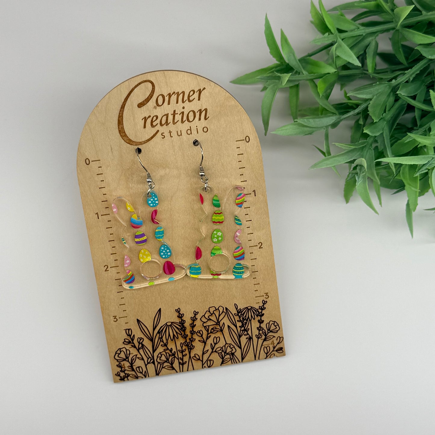 Easter Egg Bunny Earrings