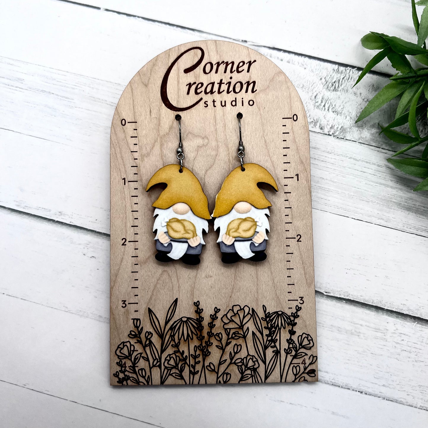 Gnome Turkey Earring