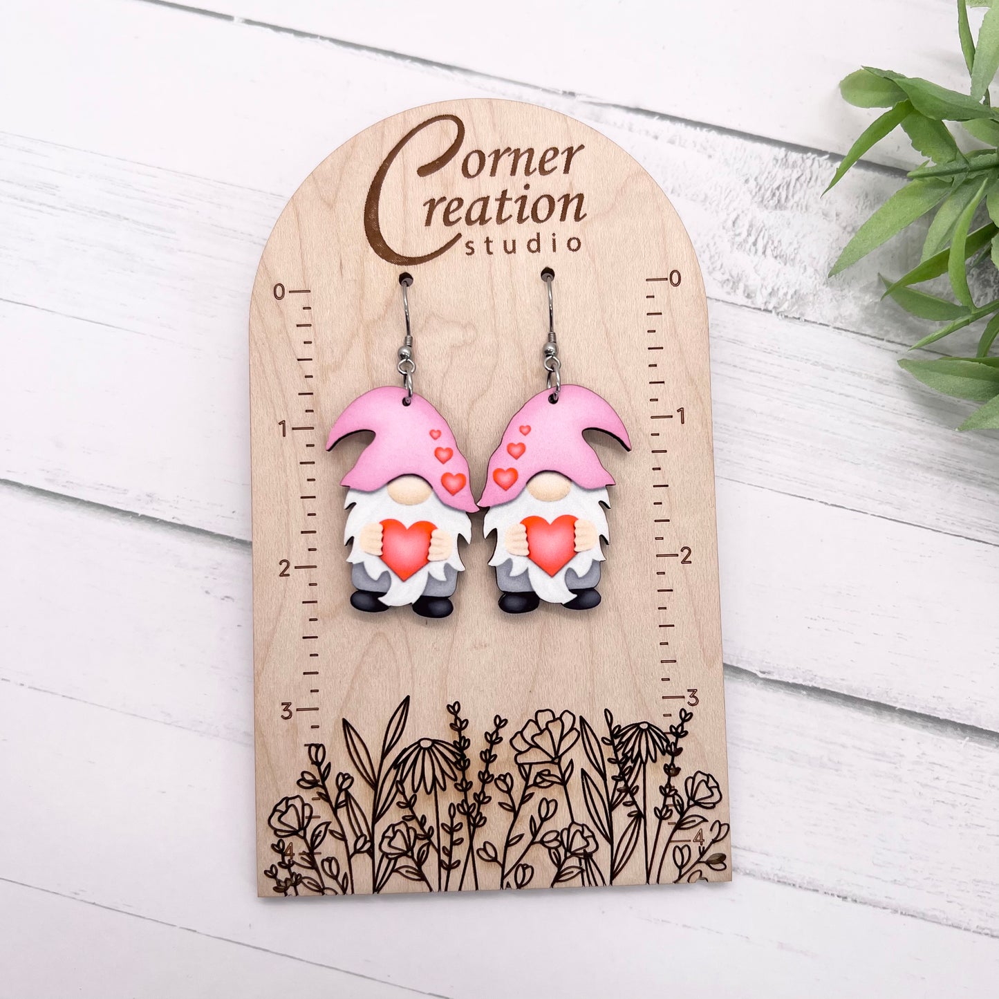 Gnome Valentine Earring