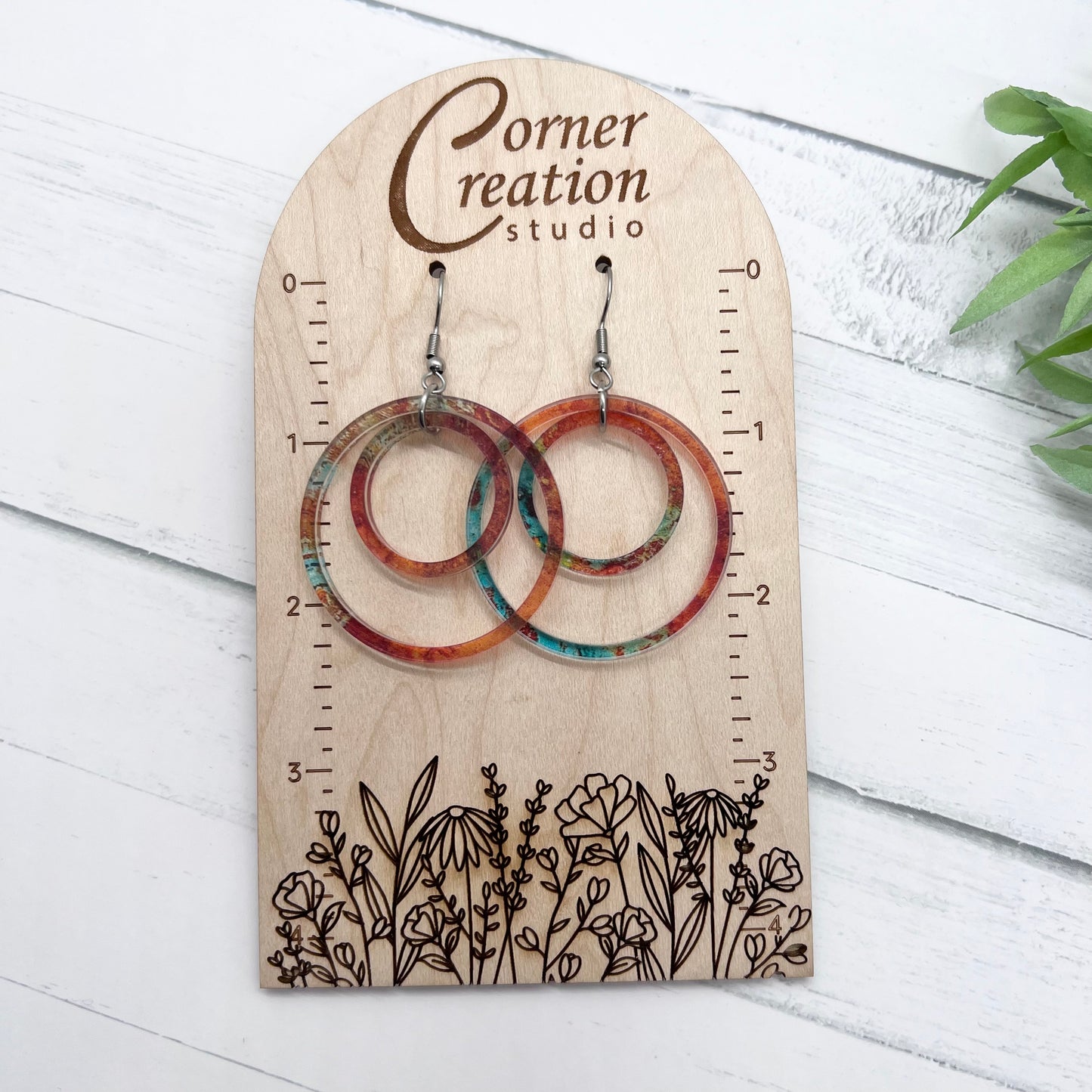 Copper Nesting Hoop Earring