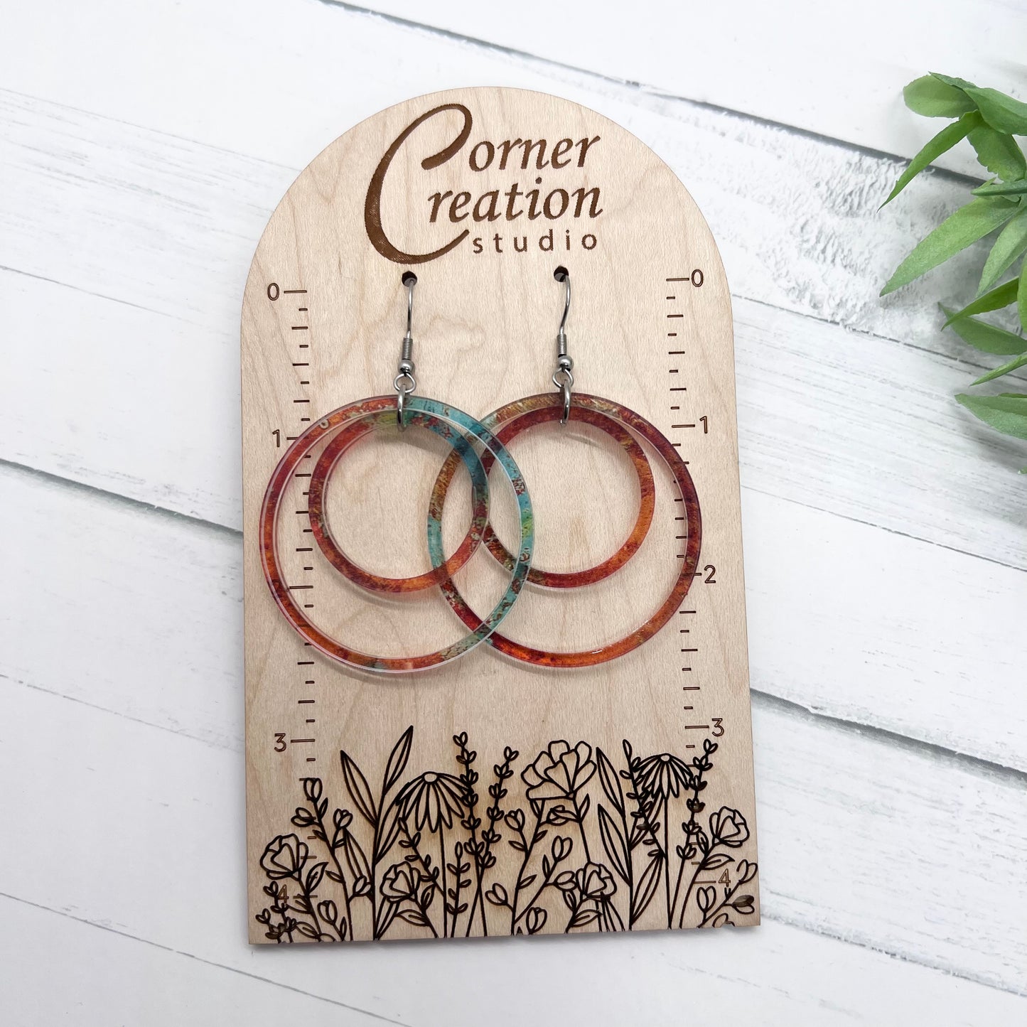 Copper Nesting Hoop Earring