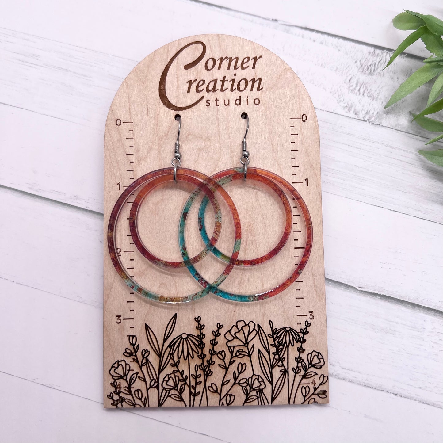 Copper Nesting Hoop Earring