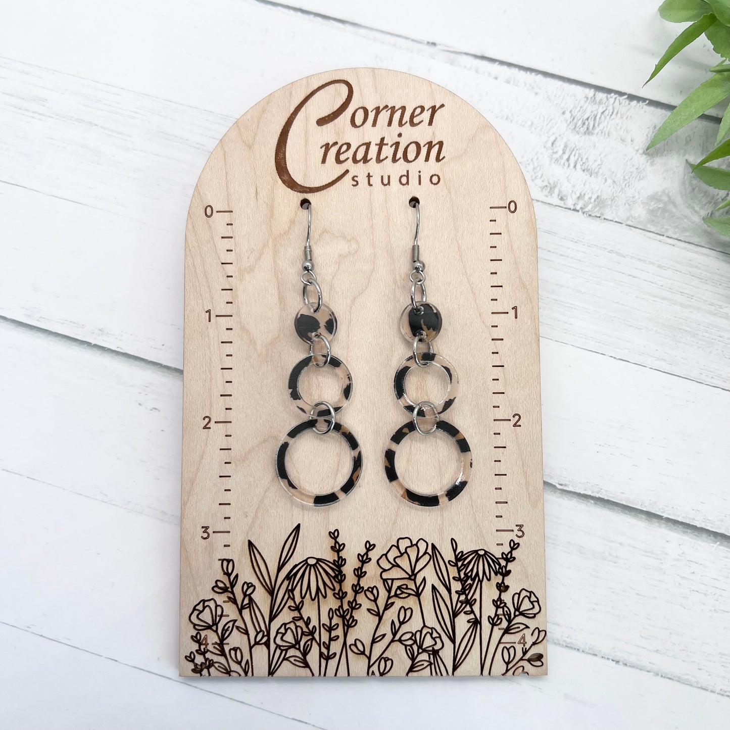 Leopard Nesting Hoop Earring