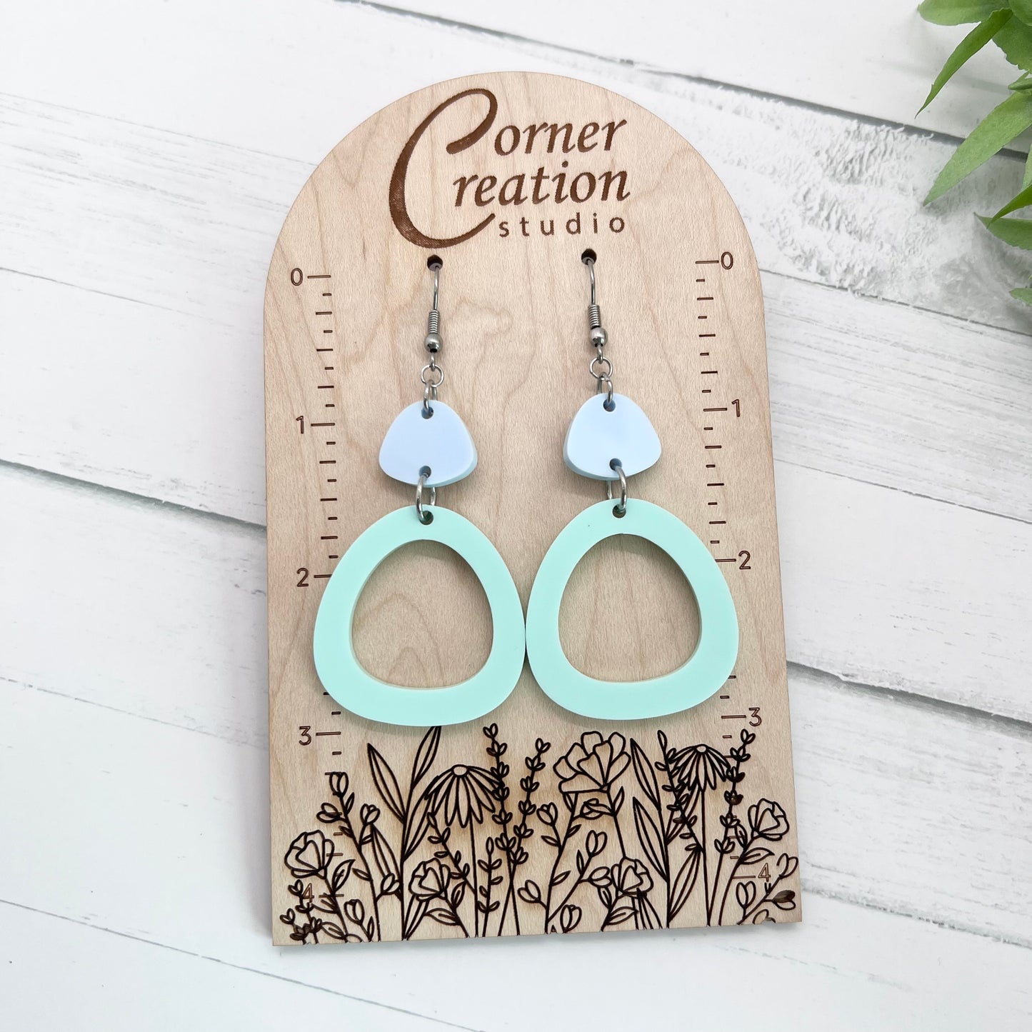 Geometric Round Earrings