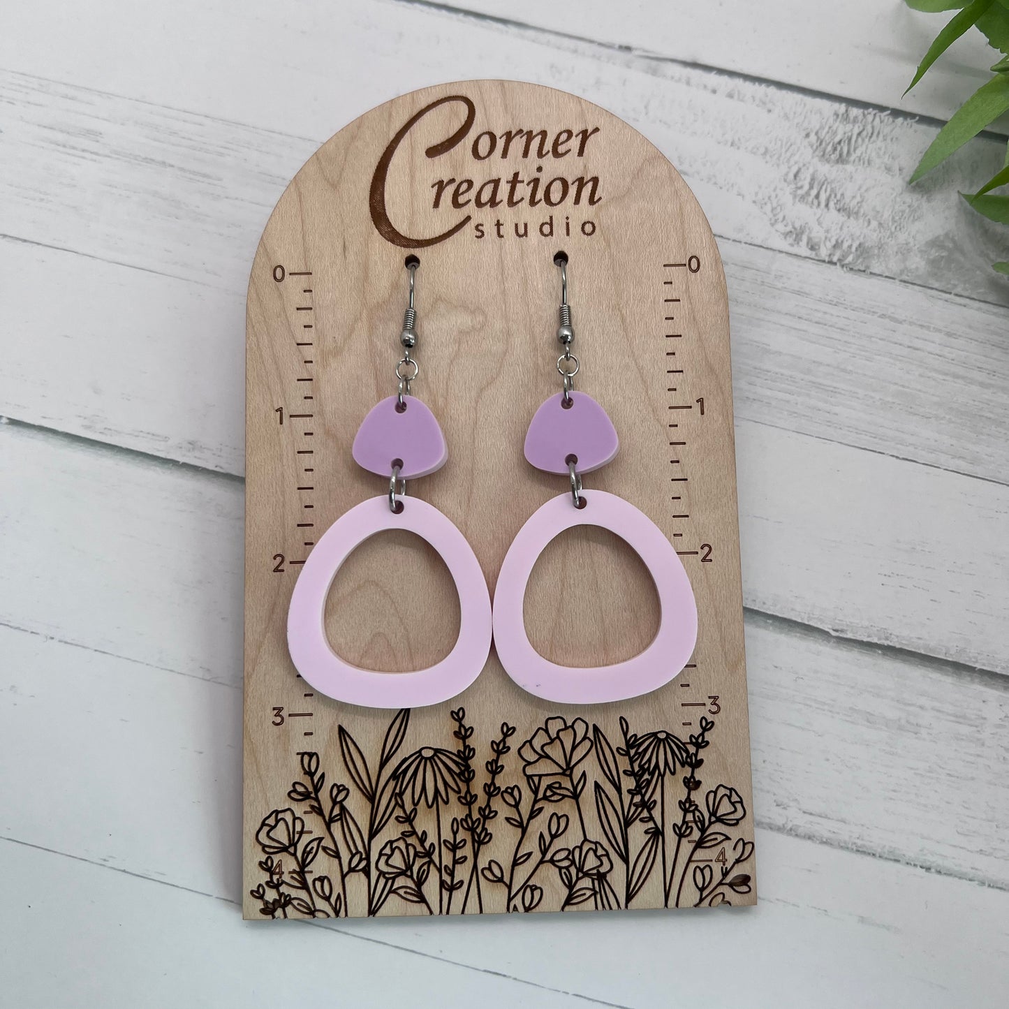 Geometric Round Earrings