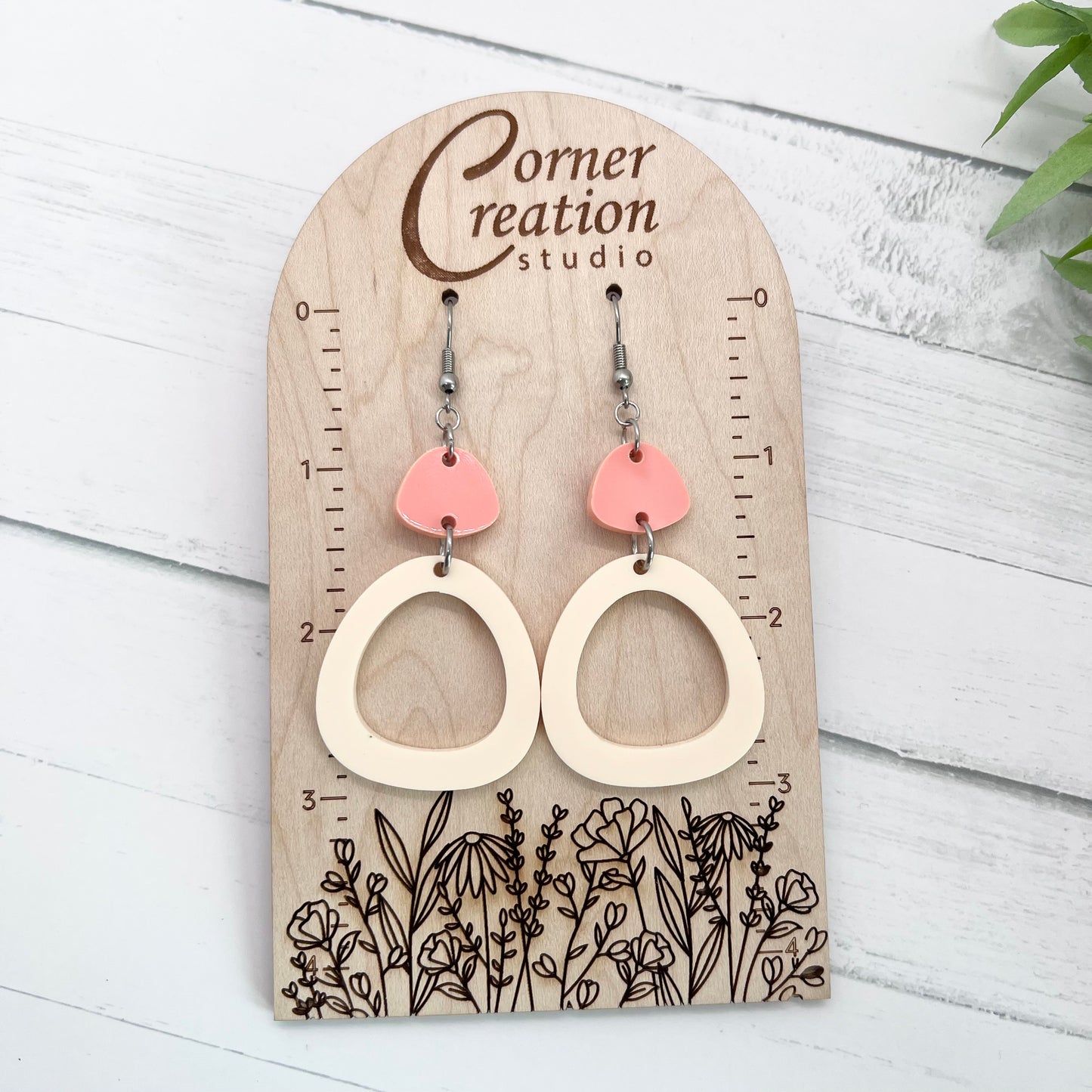 Geometric Round Earrings