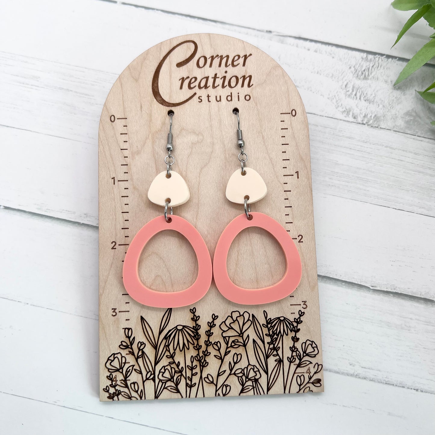 Geometric Round Earrings