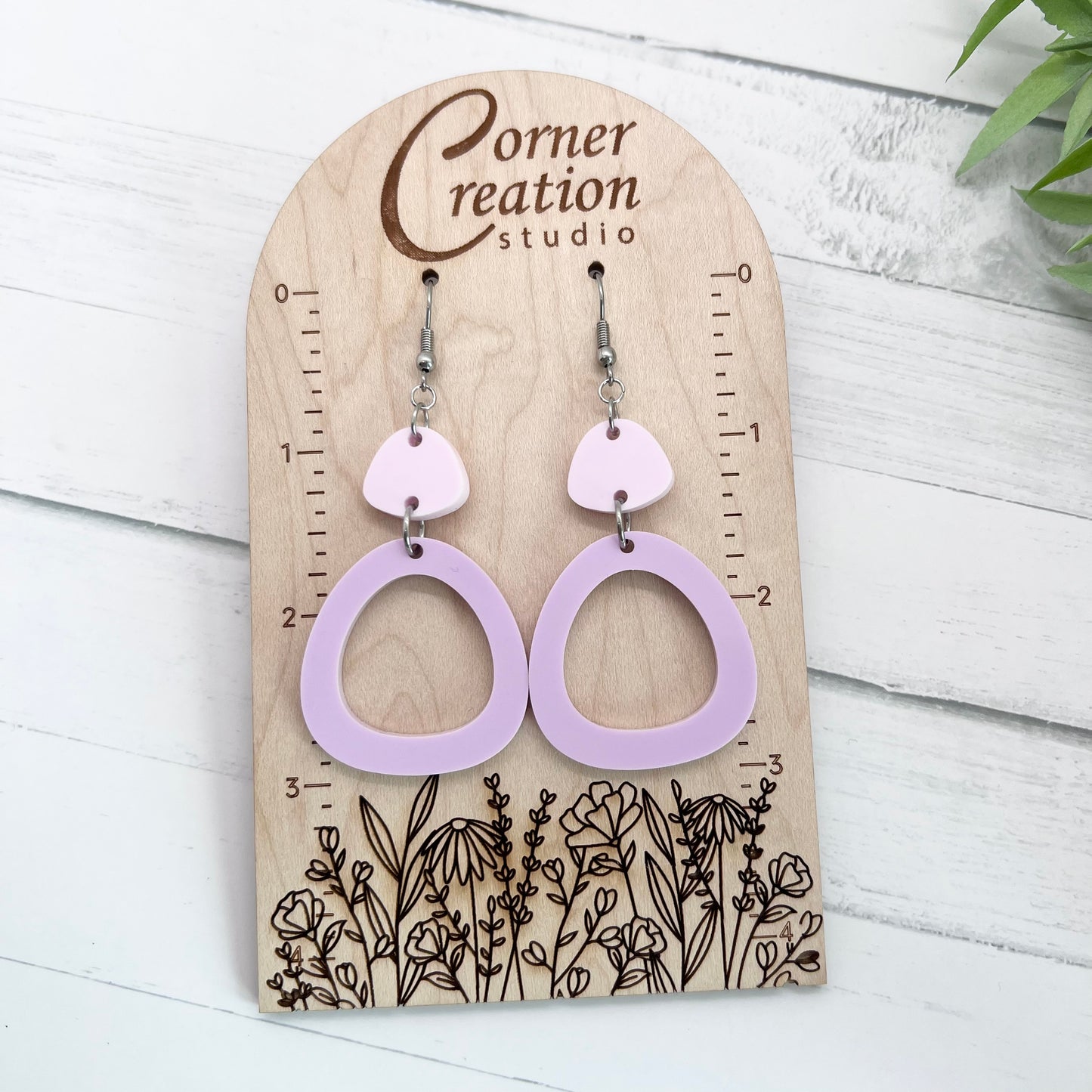 Geometric Round Earrings