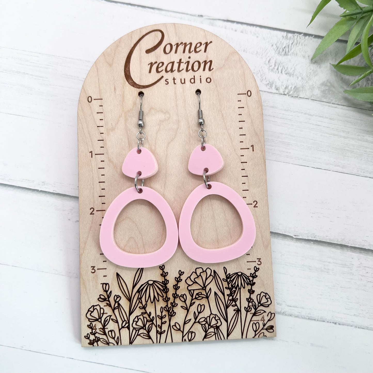 Geometric Round Earrings