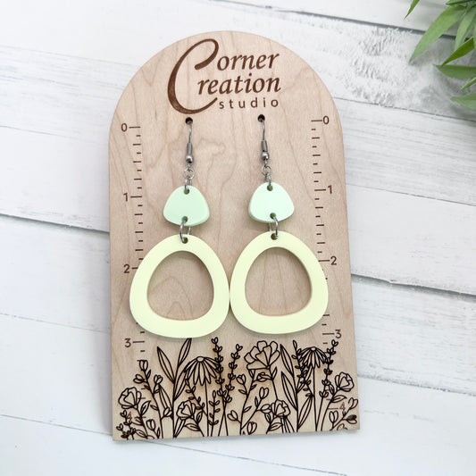 Geometric Round Earrings