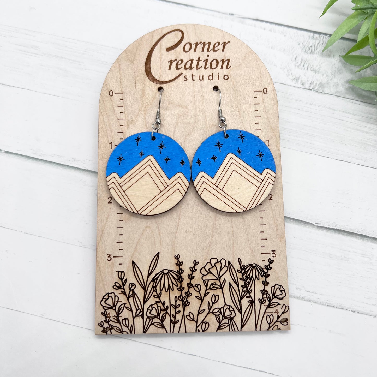 Mountain Wood Earrings