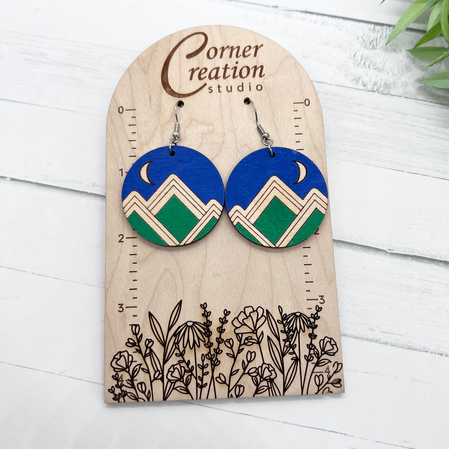 Mountain Wood Earrings