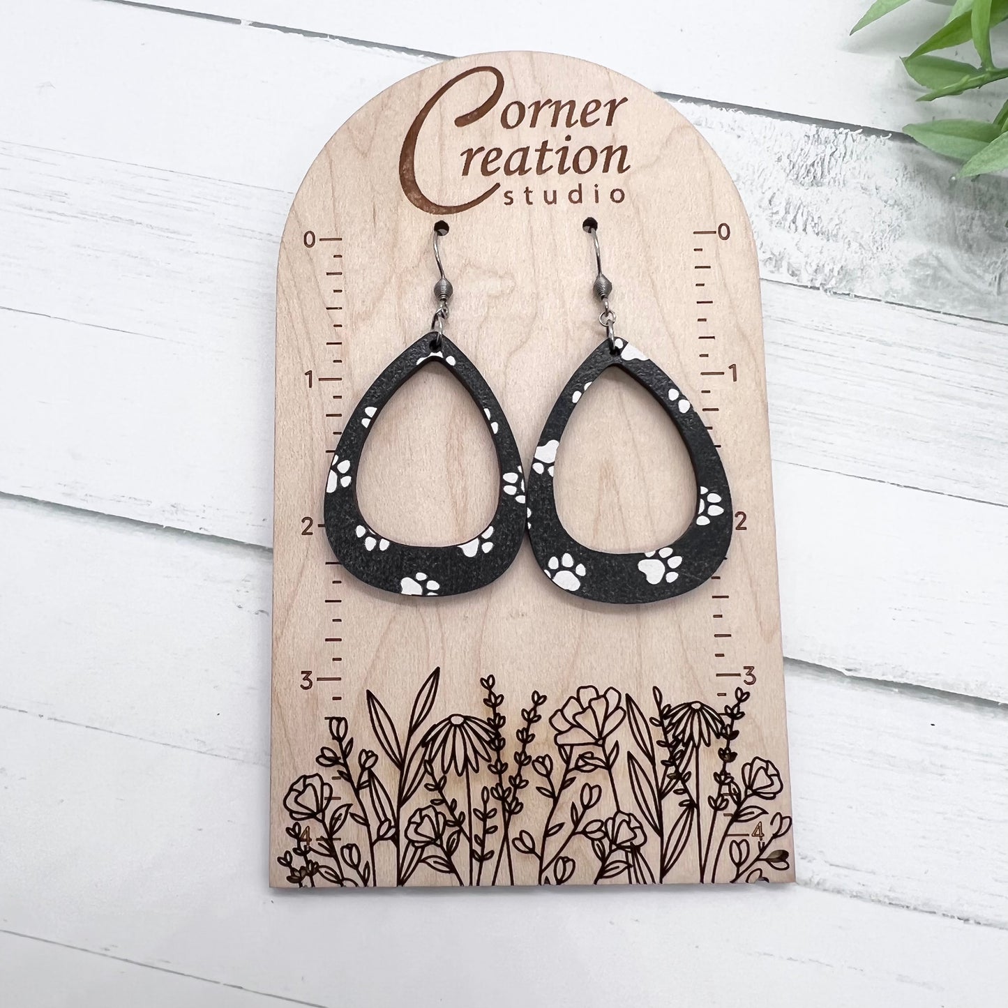 Paw Print Earring