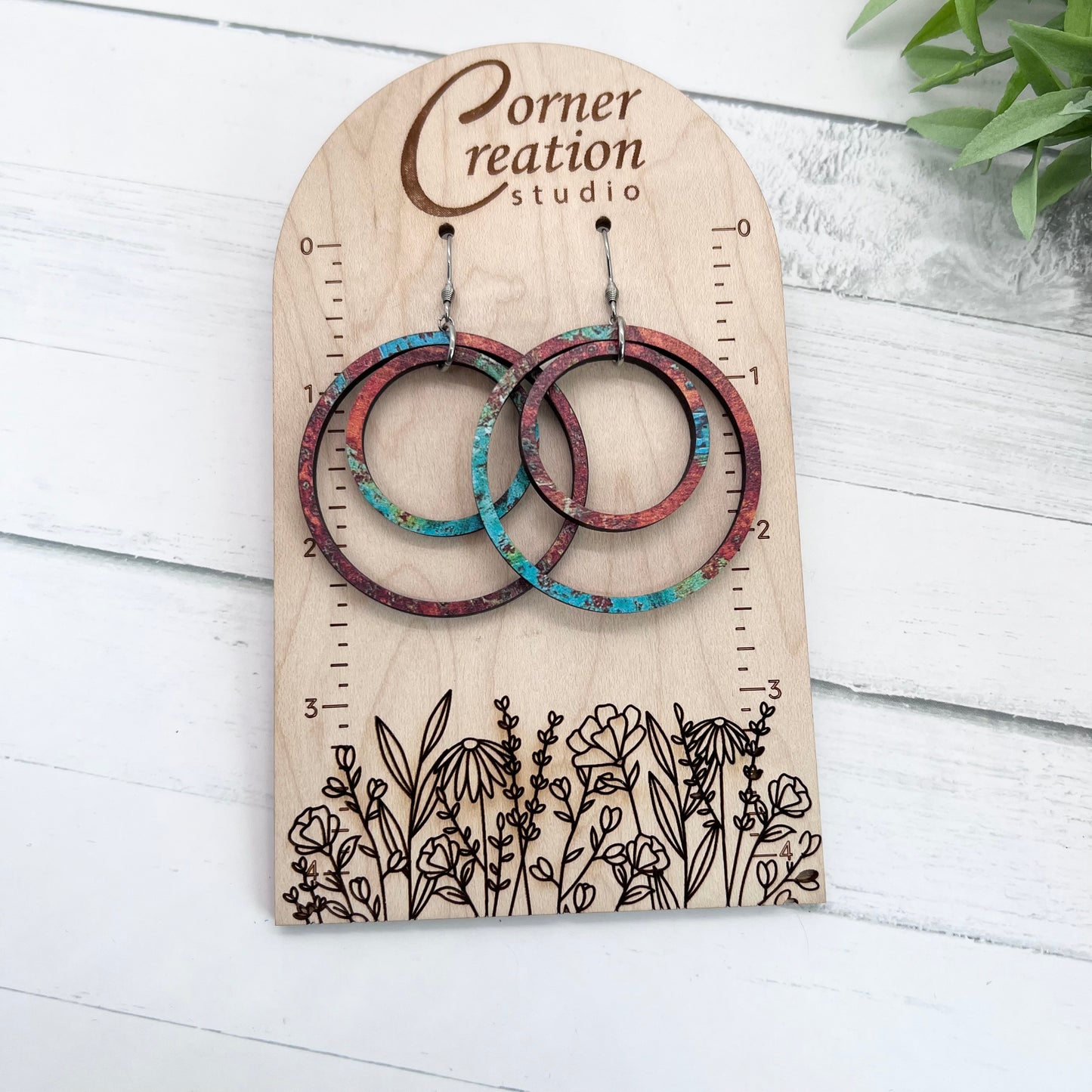 Copper Nesting Hoop Earring