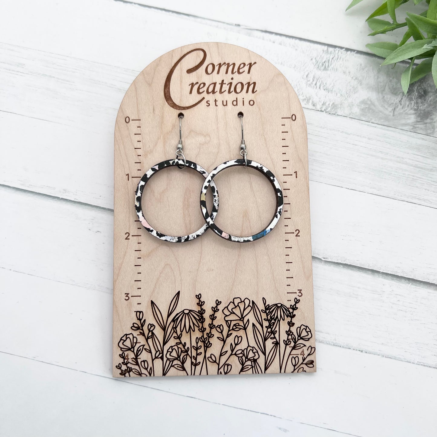 Splatter Nesting Hoop Earring