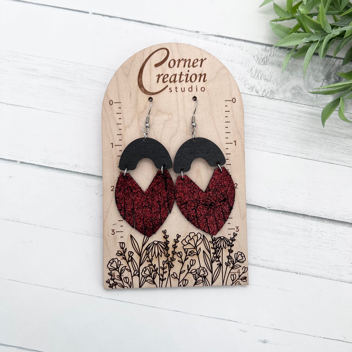 Heart Fringe Earring