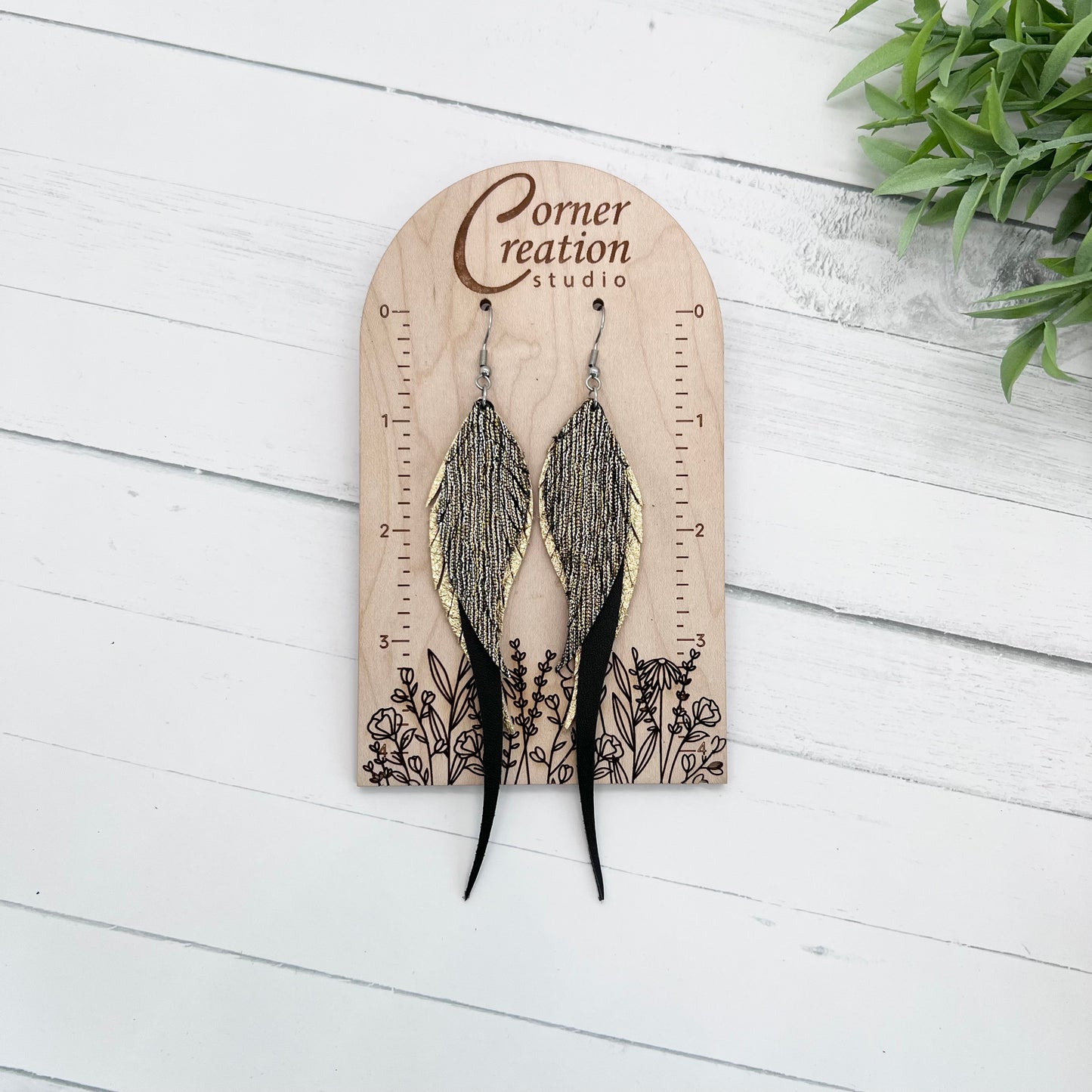 Fringe Feather Earring