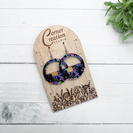 Paint Splatter Earrings