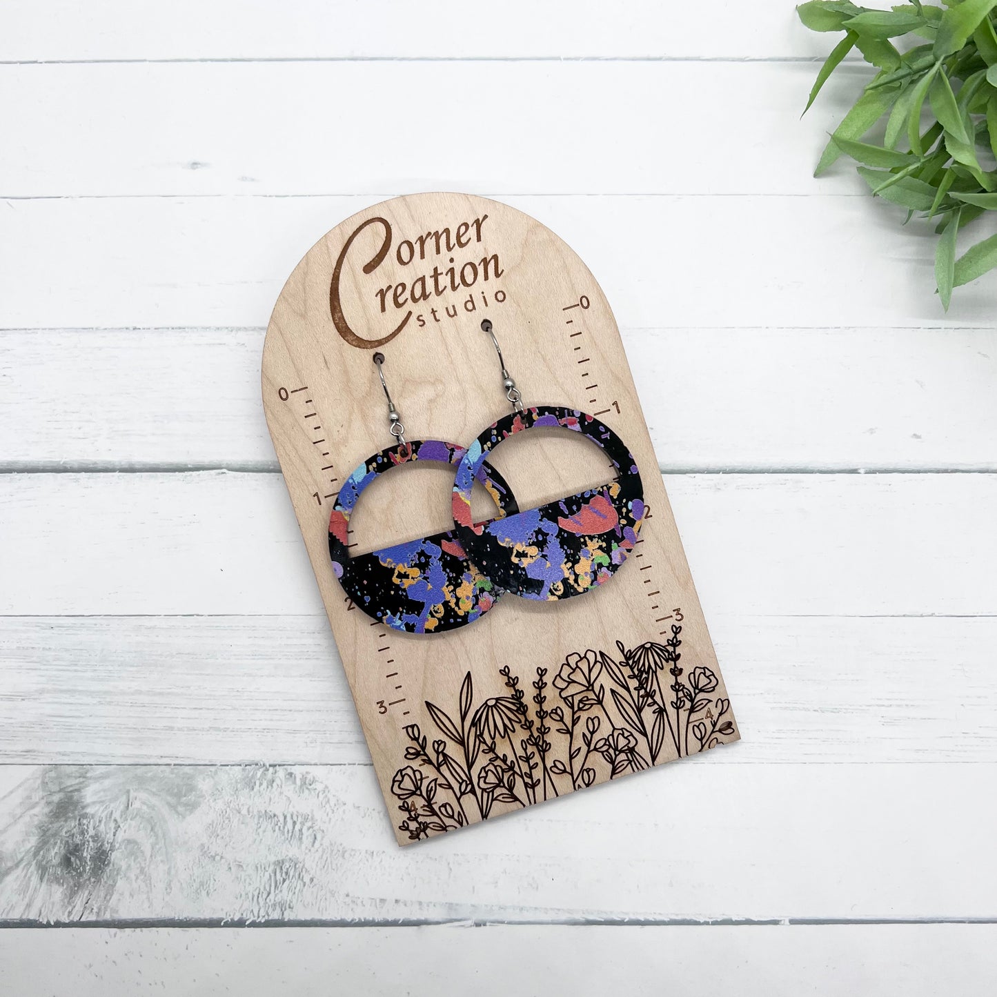 Paint Splatter Earrings