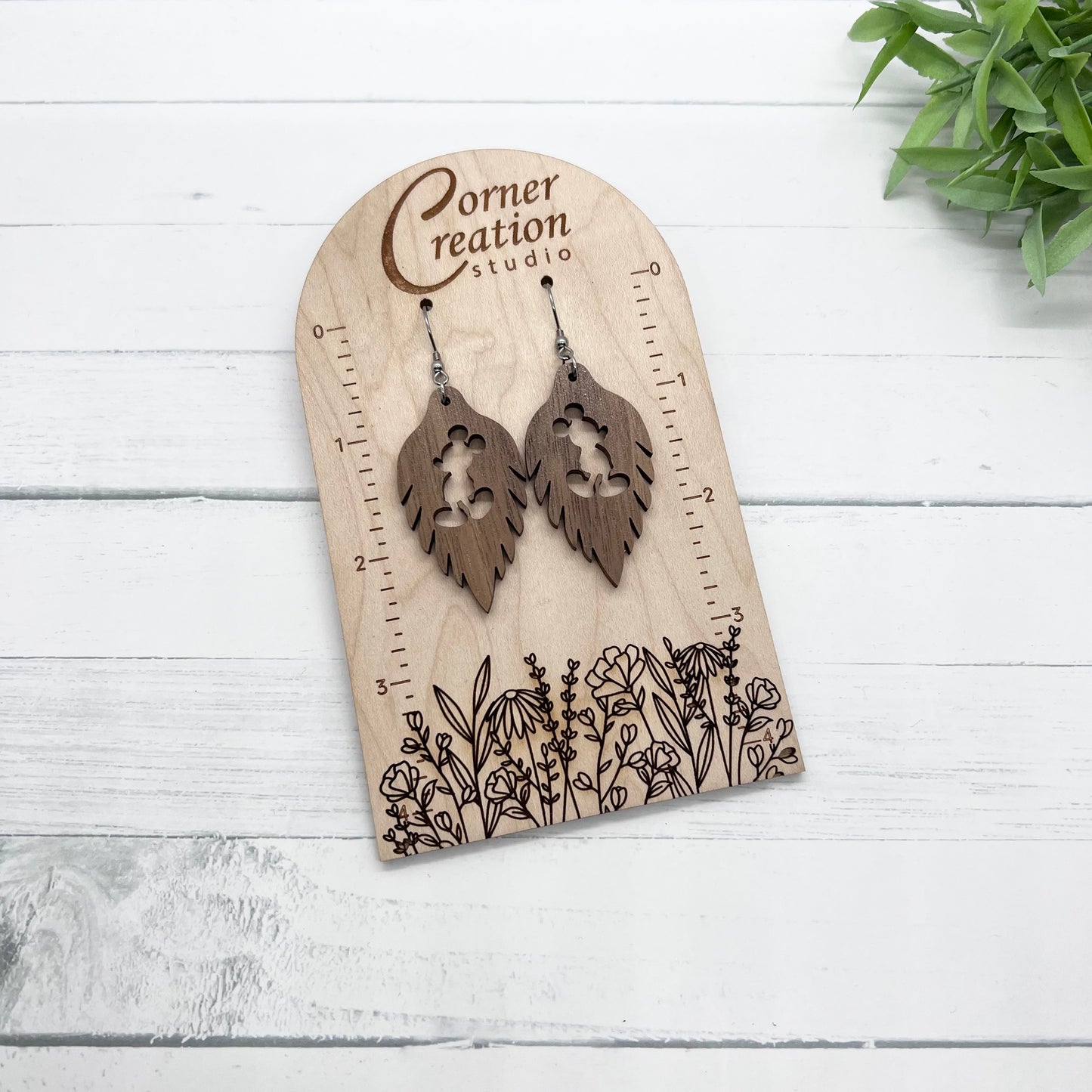 Leaf Mouse Earrings