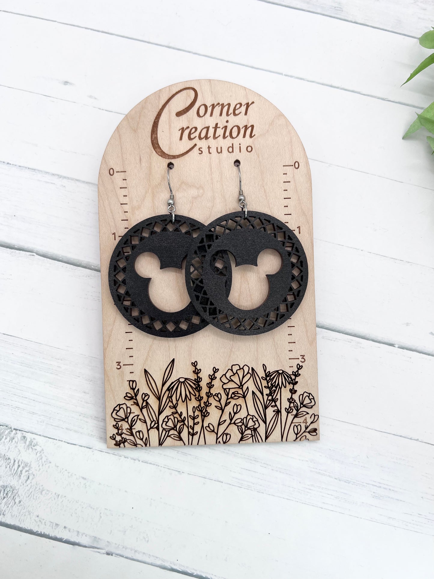 Round Mouse Earrings