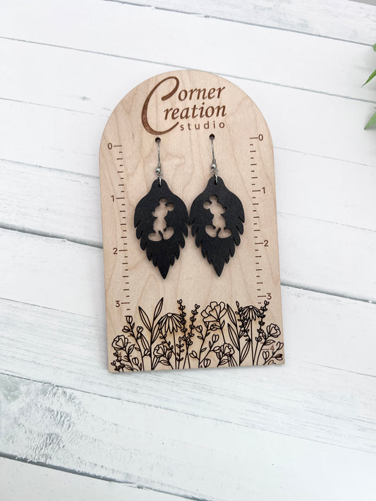 Leaf Mouse Earrings