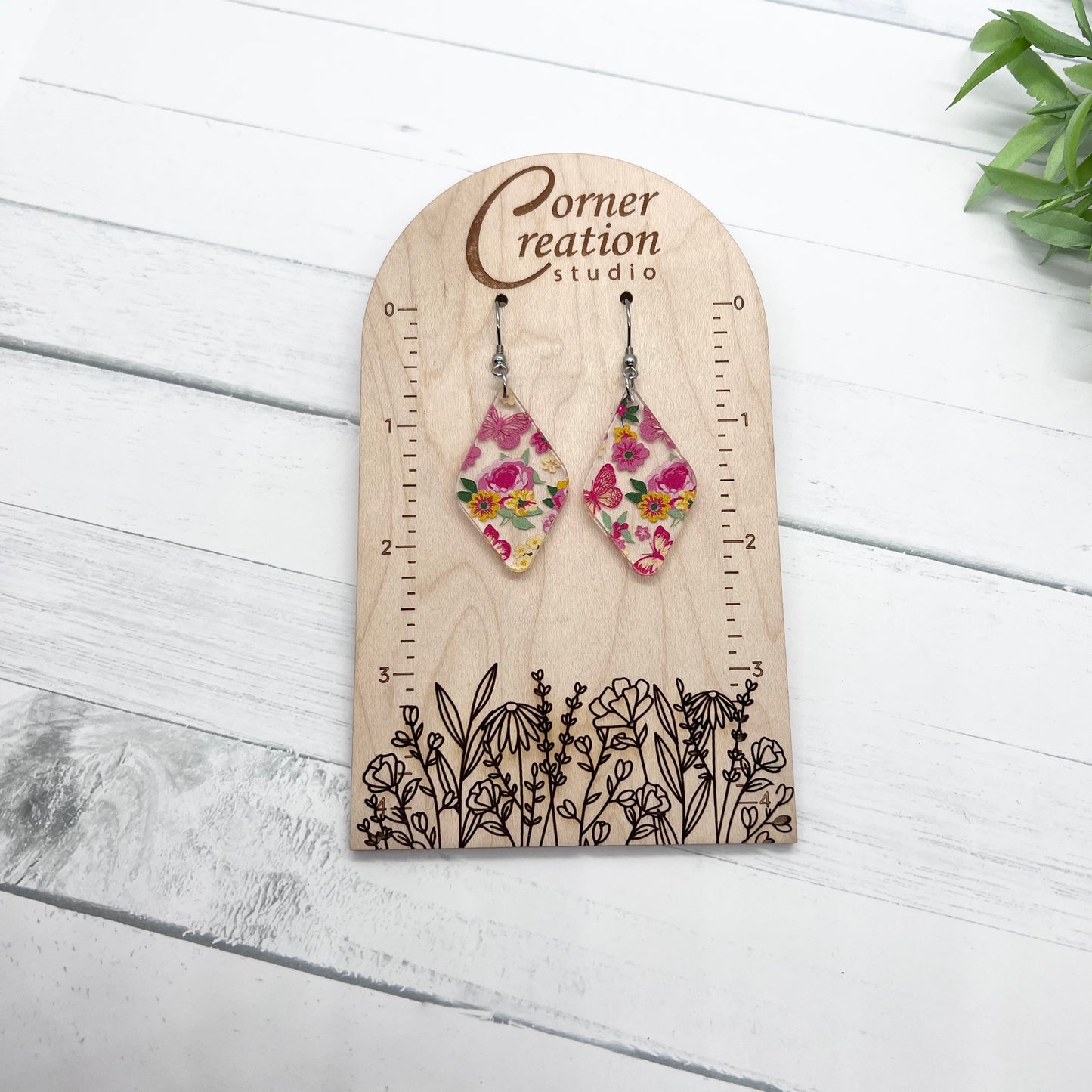 Flowers & Butterfly Earrings